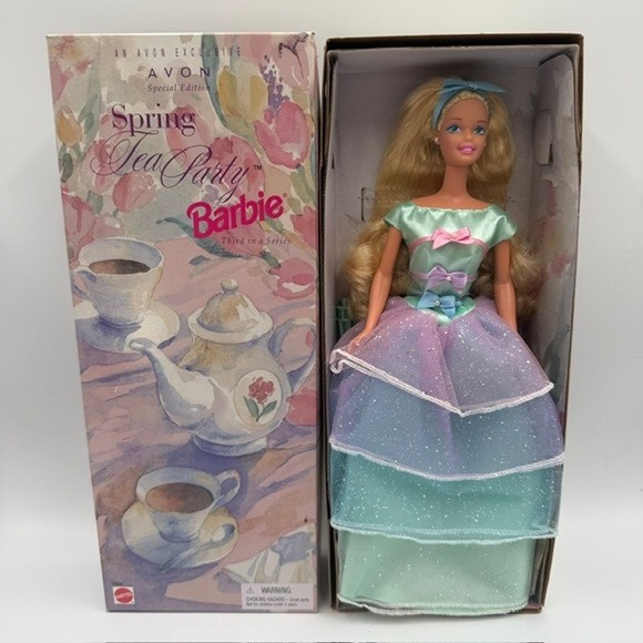 Mattel Other - Avon Spring Tea Party Barbie Doll Special Edition 1997 Mattel 18656 Third Series